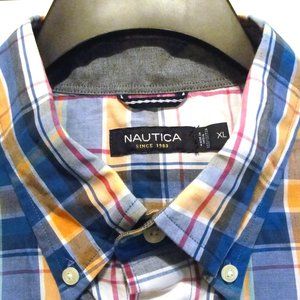 Nautica LS XL Blue Pink Green Orange White.